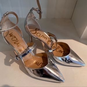 Sam Edelman Metallic Pointed Toe Heels